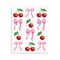 Stupell Industries Cherries & Bows Assortment Wall Plaque, design by Marcus Prime
